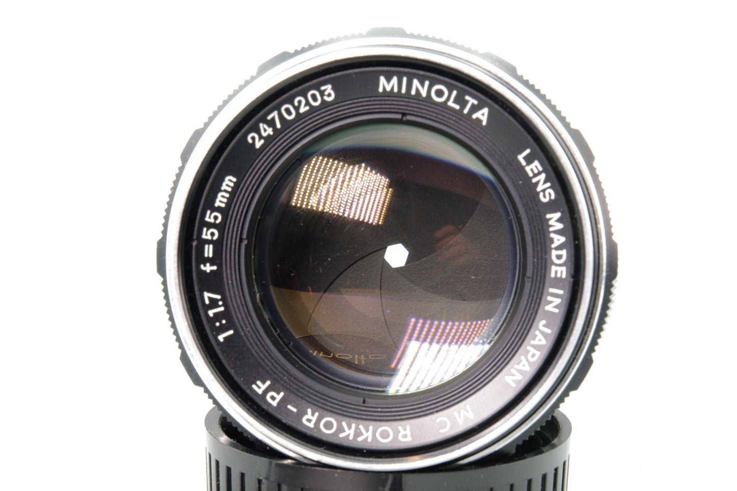 Minolta MD Rokkor‑PF 55mm f/1.7 Lens – Very Good Condition – Clean Optics