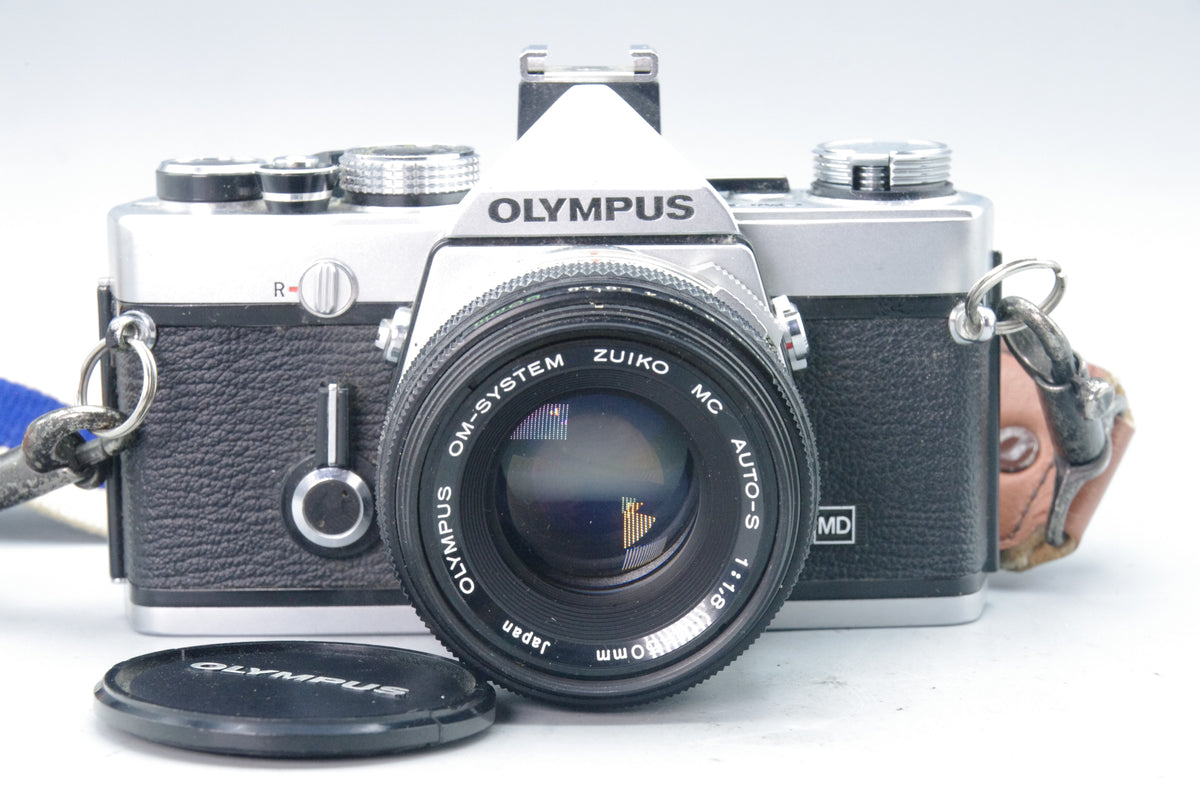 Olympus OM‑1N 35mm SLR Film Camera + Zuiko 50mm f/1.8 Lens – Tested EXC