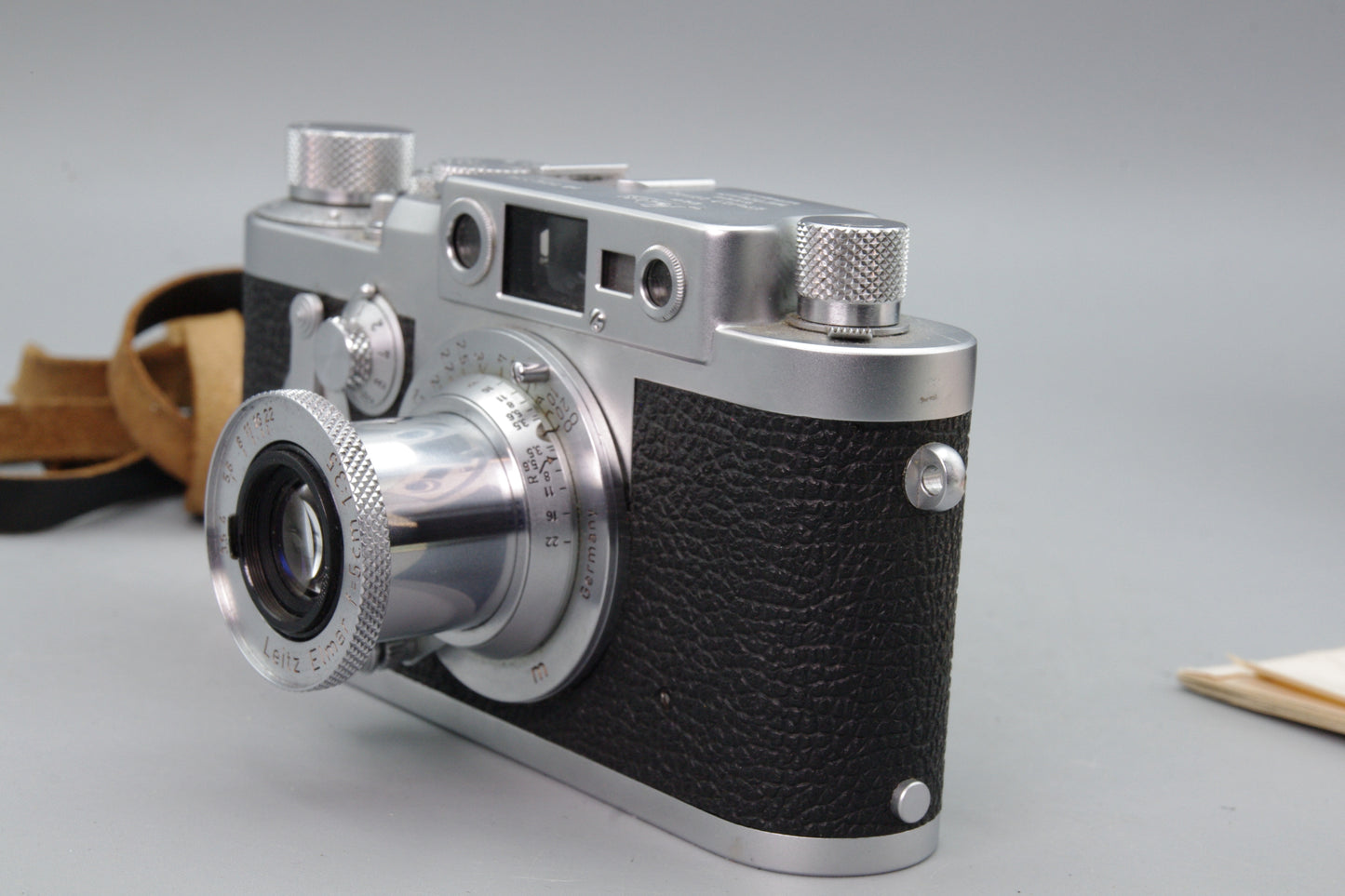 Leica IIIg 35mm Camera 1957 with Elmar 5cm f/3.5 Lens Excellent Serviced