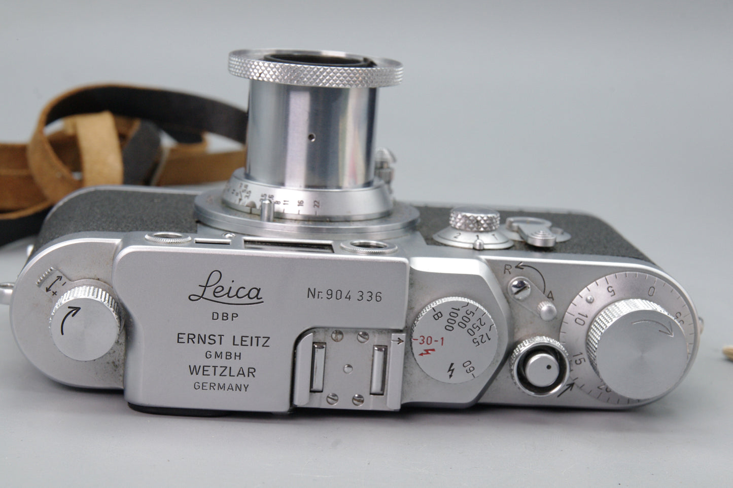 Leica IIIg 35mm Camera 1957 with Elmar 5cm f/3.5 Lens Excellent Serviced