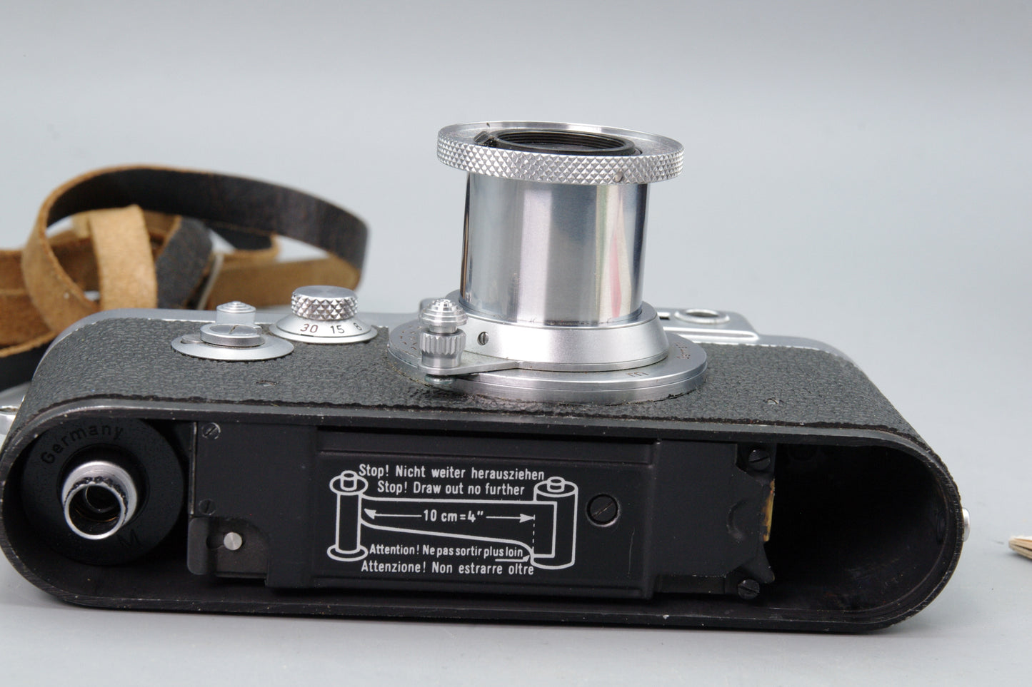 Leica IIIg 35mm Camera 1957 with Elmar 5cm f/3.5 Lens Excellent Serviced