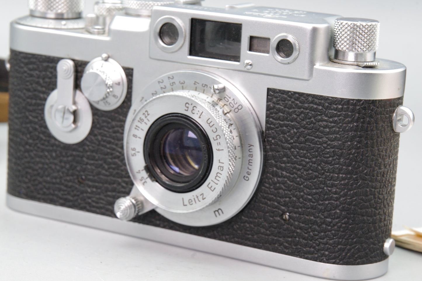 Leica IIIg 35mm Camera 1957 with Elmar 5cm f/3.5 Lens Excellent Serviced