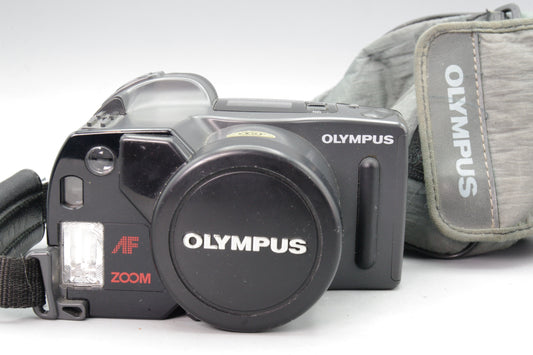 Olympus AZ300 Superzoom 35mm Film Camera – Tested & Working – VGC