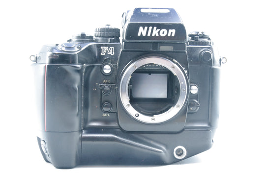 Nikon F4 35mm SLR Film Camera – AF with MB-21 Grip & MF-23 Data Back