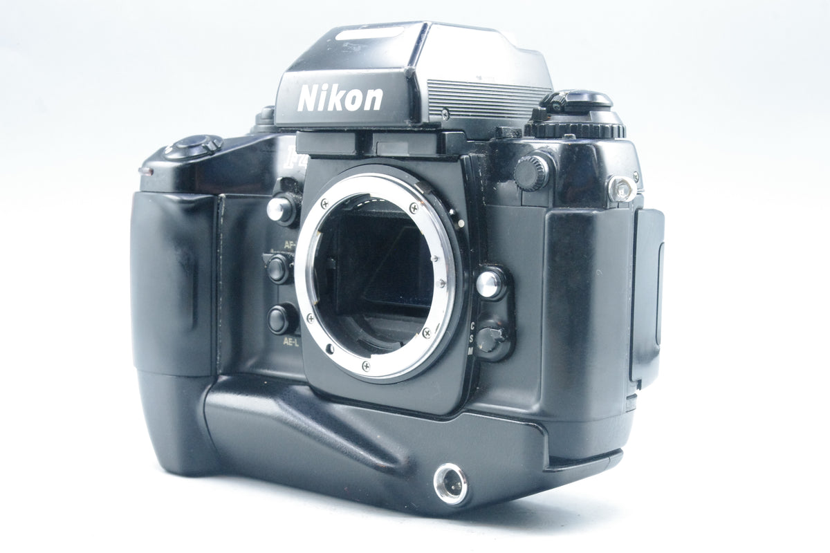 Nikon F4 35mm SLR Film Camera – AF with MB-21 Grip & MF-23 Data Back