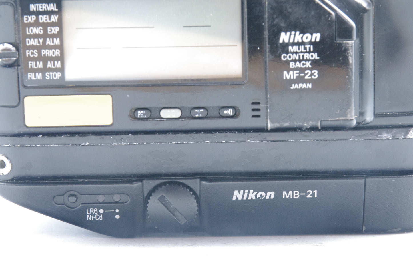 Nikon F4 35mm SLR Film Camera – AF with MB-21 Grip & MF-23 Data Back