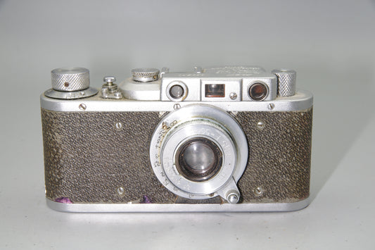FED 1b Rangefinder Camera with 50mm F3.5 Lens M39 Soviet - VGC