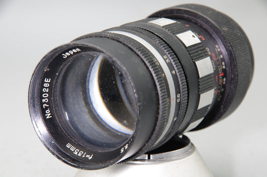 Lumax Gold Star 135mm F3.5 Lens – M39 Mount – Minor Fungus