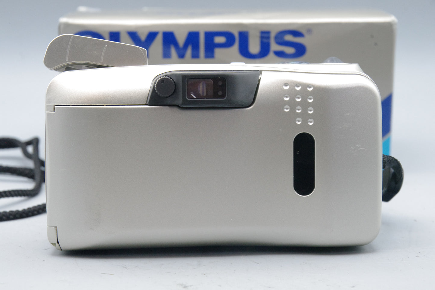 Olympus MJU Zoom 140 Champagne 35mm Film Camera – Tested – Boxed