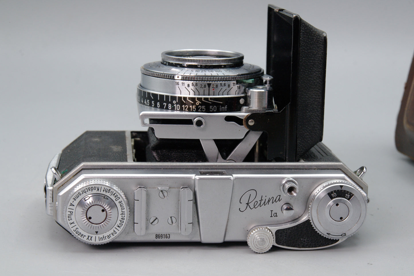 Kodak Retina Ia Folding Camera with Xenar 50mm f/2.8 Lens – With Case – VGC