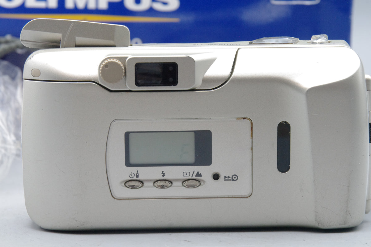Olympus MJU III Zoom 120 35mm Film Camera – Compact All Weather – VGC – Boxed