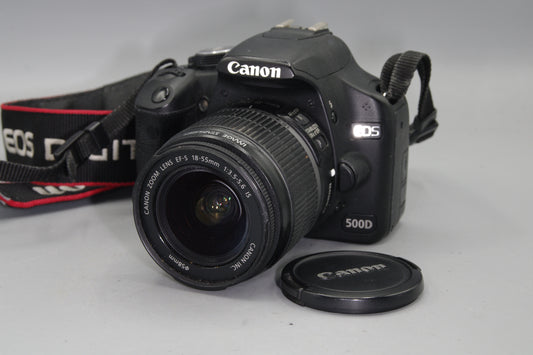 Canon EOS 500D 15.1MP DSLR with 18-55mm Lens