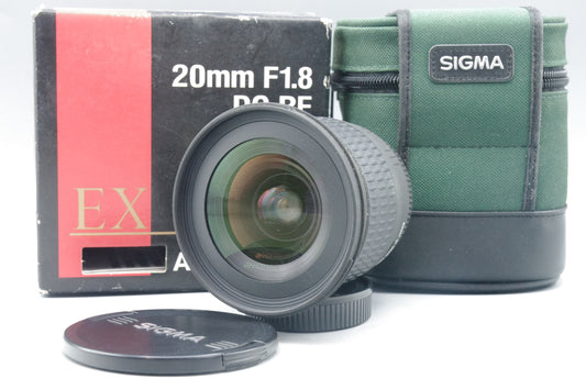 Sigma 20mm f/1.8 EX DG Lens – Nikon F Mount – Edge Fungus –Box / Case