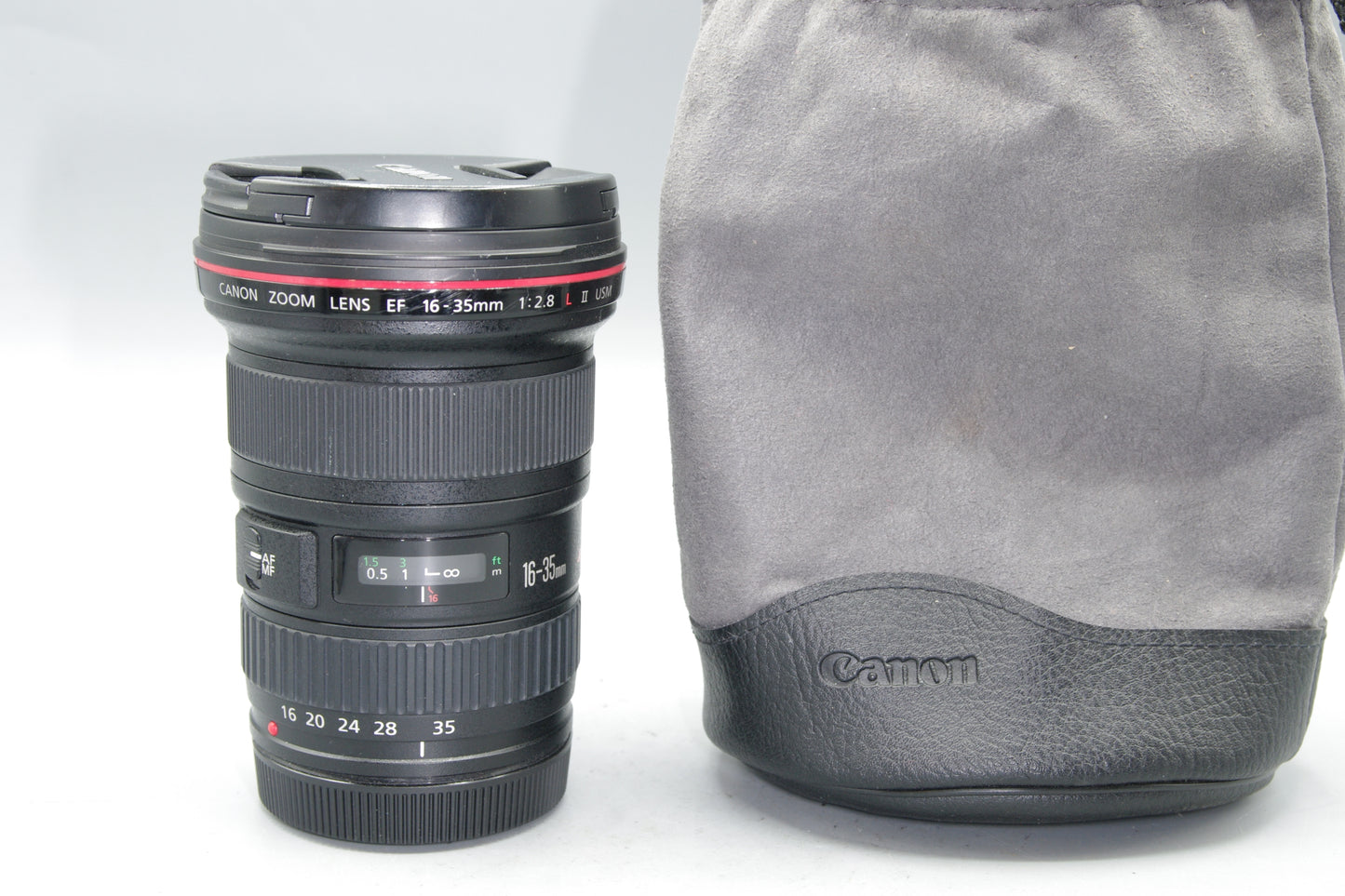 Canon EF 16-35mm F/2.8L II USM AF  Zoom Lens with Caps and Soft Case- Excellent