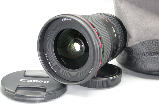 Canon EF 16-35mm F/2.8L II USM AF  Zoom Lens with Caps and Soft Case- Excellent