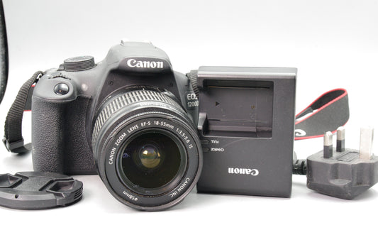 Canon EOS 1200D 18MP DSLR + 18‑55mm IS Lens – S/C 2183 – Excellent Condition