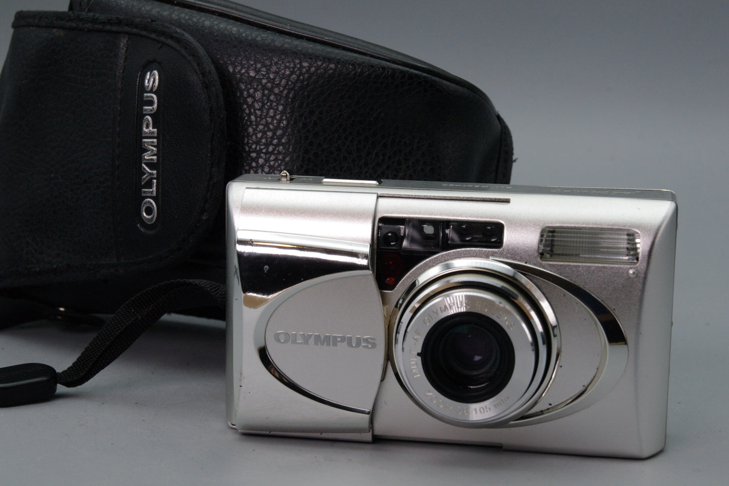 Olympus mju V 35mm Film Camera – Weatherproof –Excellent – With Case