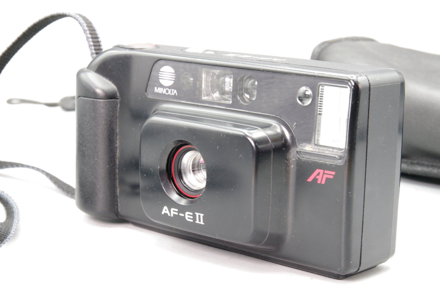 Minolta AF‑E II 35mm Compact Film Camera – Fully Working – With Case – VGC