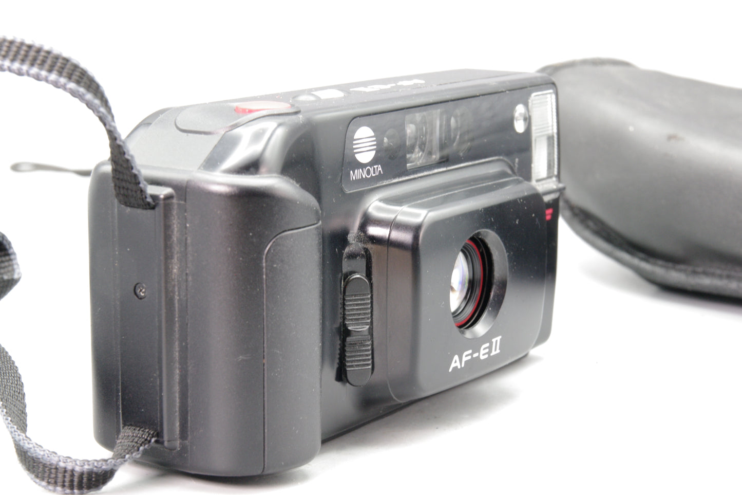 Minolta AF‑E II 35mm Compact Film Camera – Fully Working – With Case – VGC