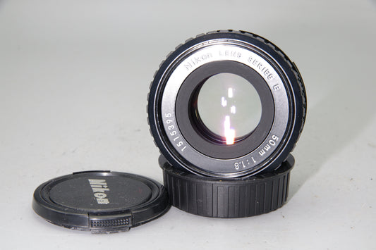 Nikon Series E 50mm f/1.8 AI-S Pancake Lens – Manual Focus, VGC with Caps