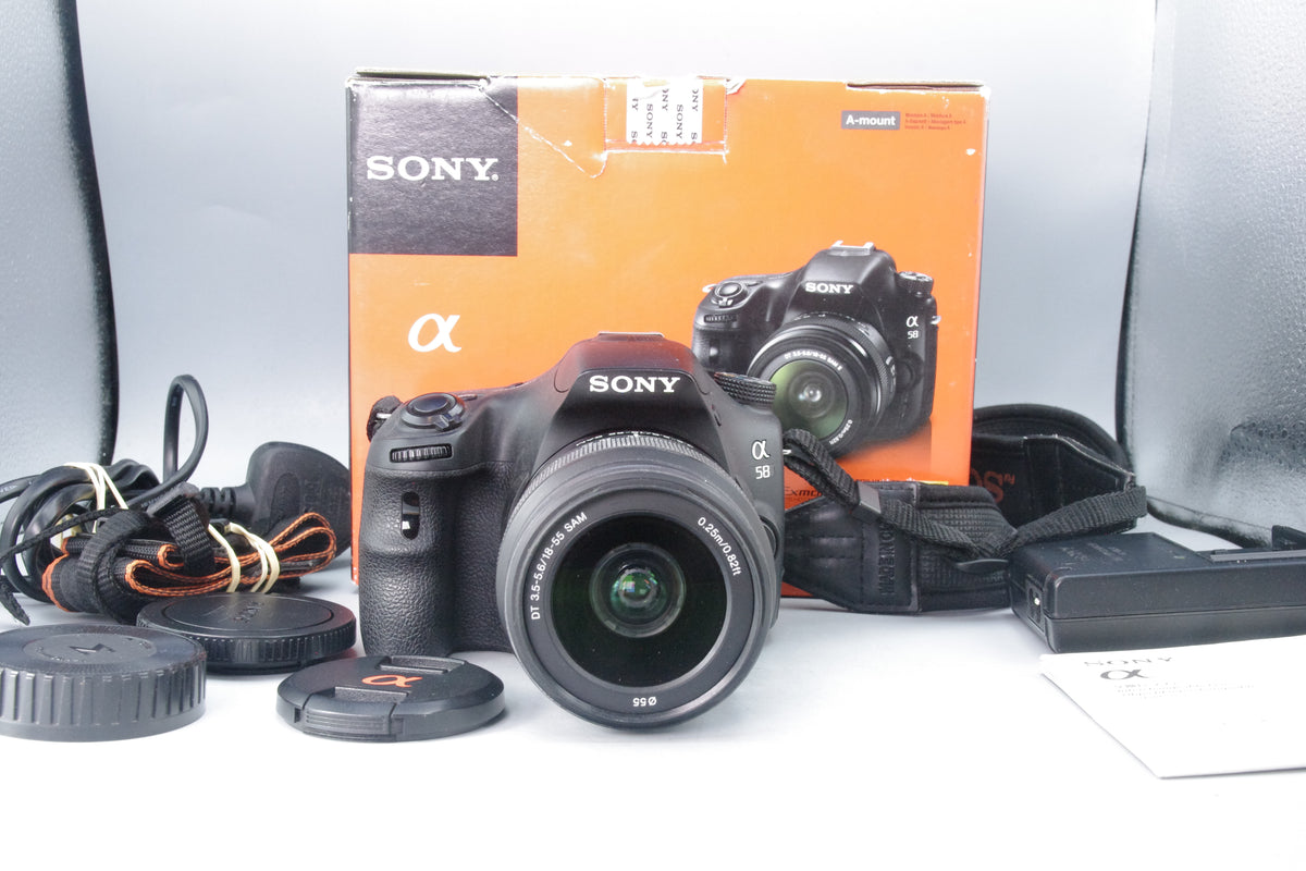 Sony A58 20MP DSLR‑Style Camera + Sony DT 18–55mm Lens – Boxed – S/C 6823