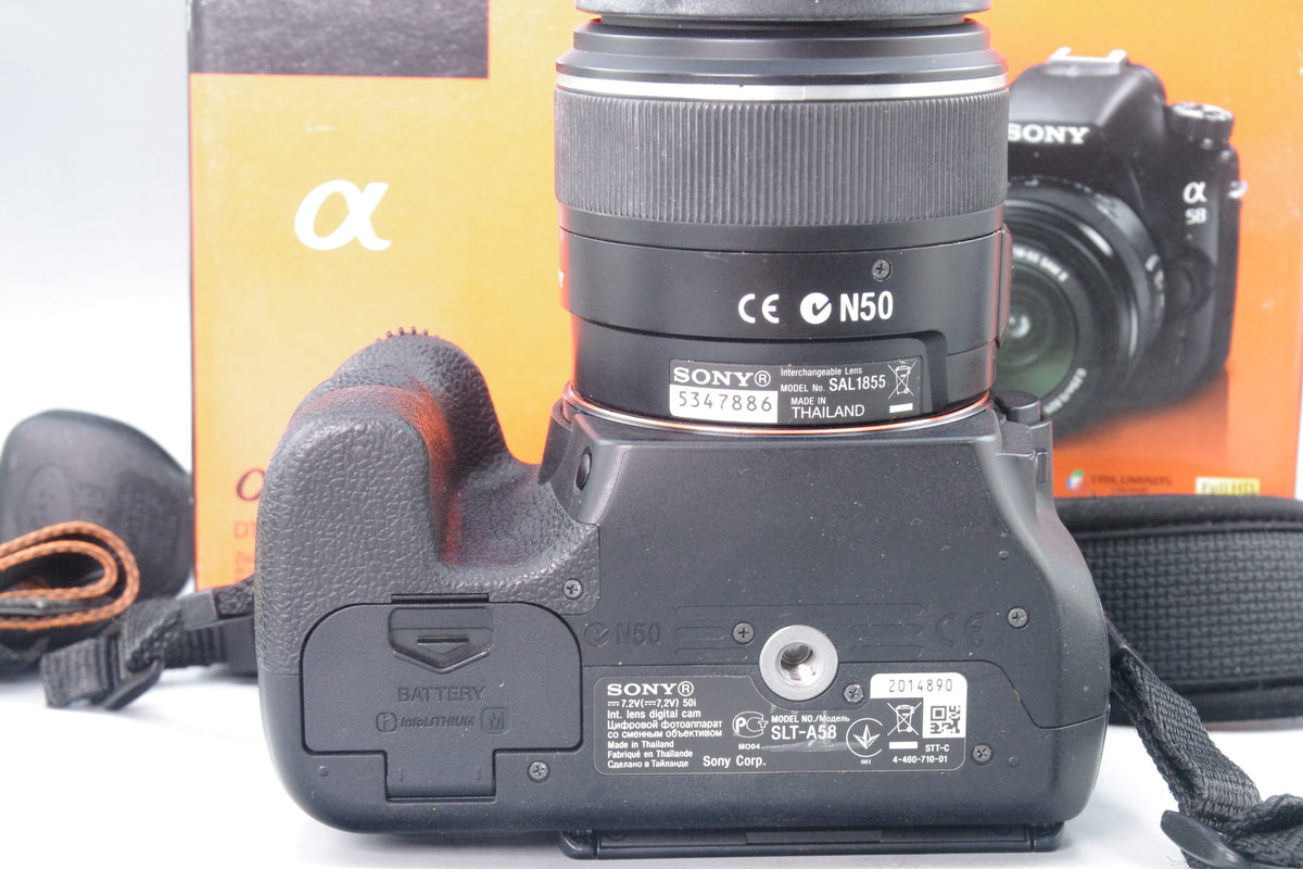Sony A58 20MP DSLR‑Style Camera + Sony DT 18–55mm Lens – Boxed – S/C 6823