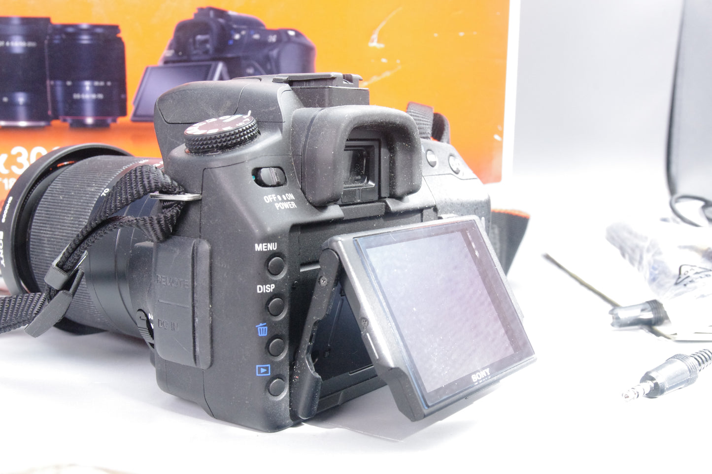 Sony Alpha A300 10.2MP DSLR Camera with 18–70mm Lens – Boxed – Hood & Battery