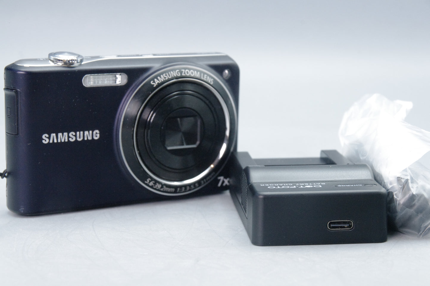 Samsung PL201 14MP Compact Digital Camera – Tested – USB Charger – Very Good
