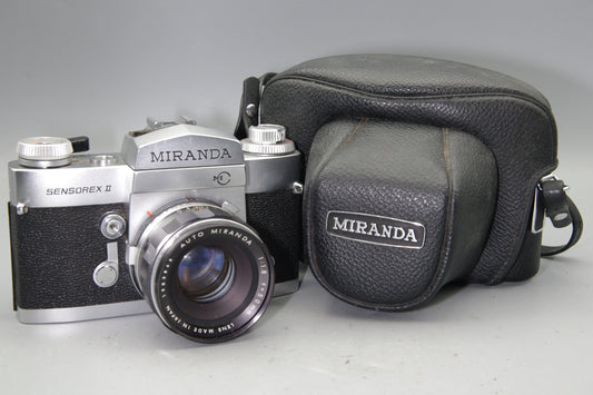 Miranda Sensorex II SLR – 50mm F/1.8 Lens & Case – Excellent – Vintage Classic