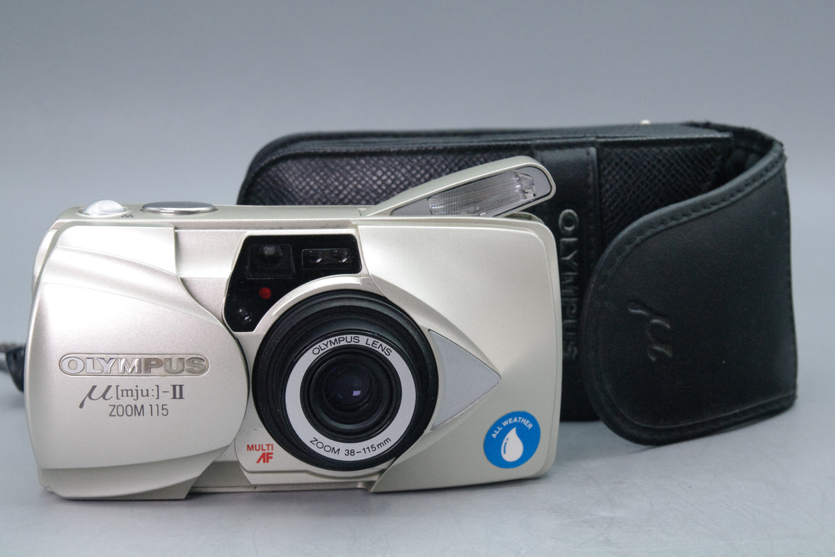 Olympus MJU II Zoom 115 35mm Film Camera with Case – Tested – VGC