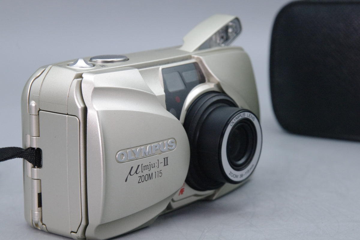 Olympus MJU II Zoom 115 35mm Film Camera with Case – Tested – VGC