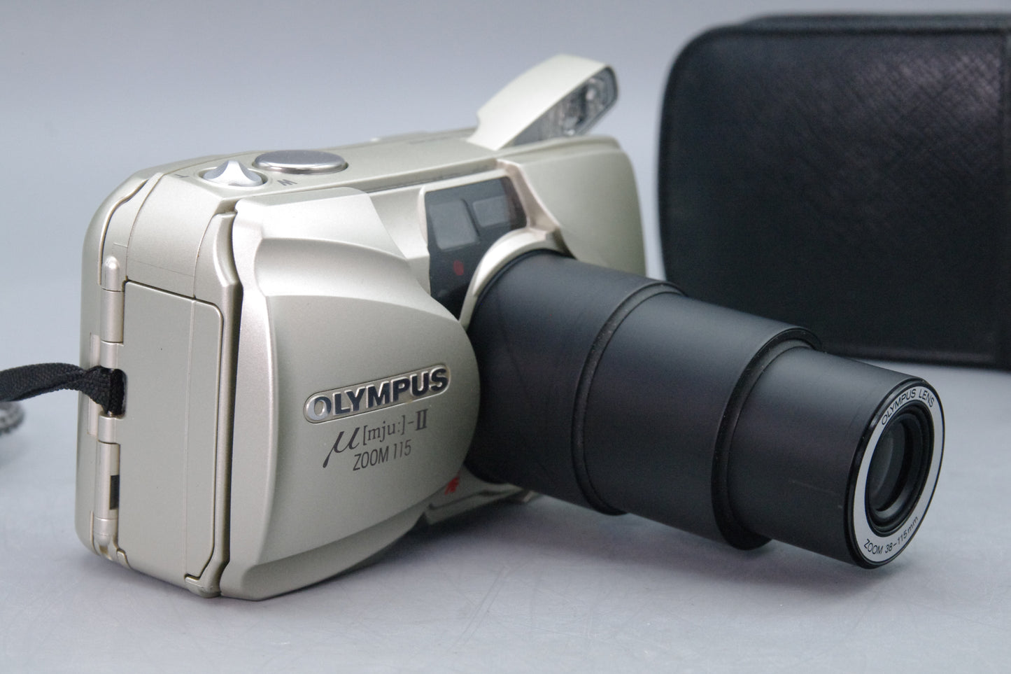 Olympus MJU II Zoom 115 35mm Film Camera with Case – Tested – VGC