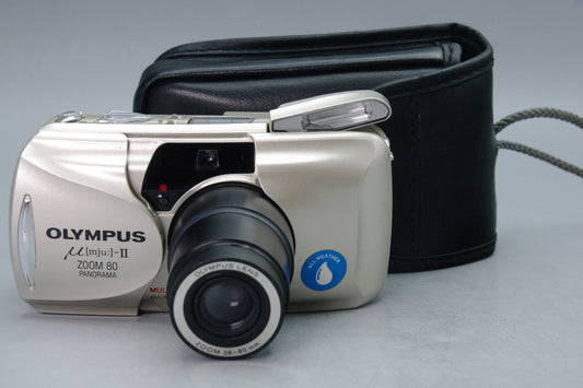 Olympus MJU Zoom II 80 Panorama Camera – 38–80mm Lens - Excellent