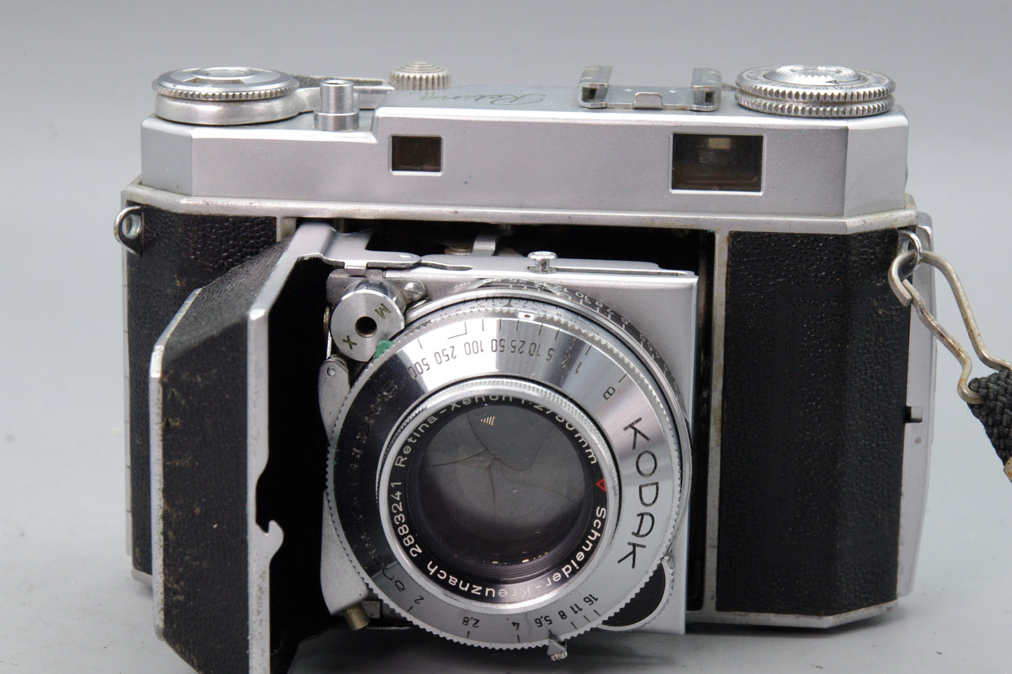 Kodak Retina IIa Folding Rangefinder Camera Xenar 50mm f/2 Lens – With Case