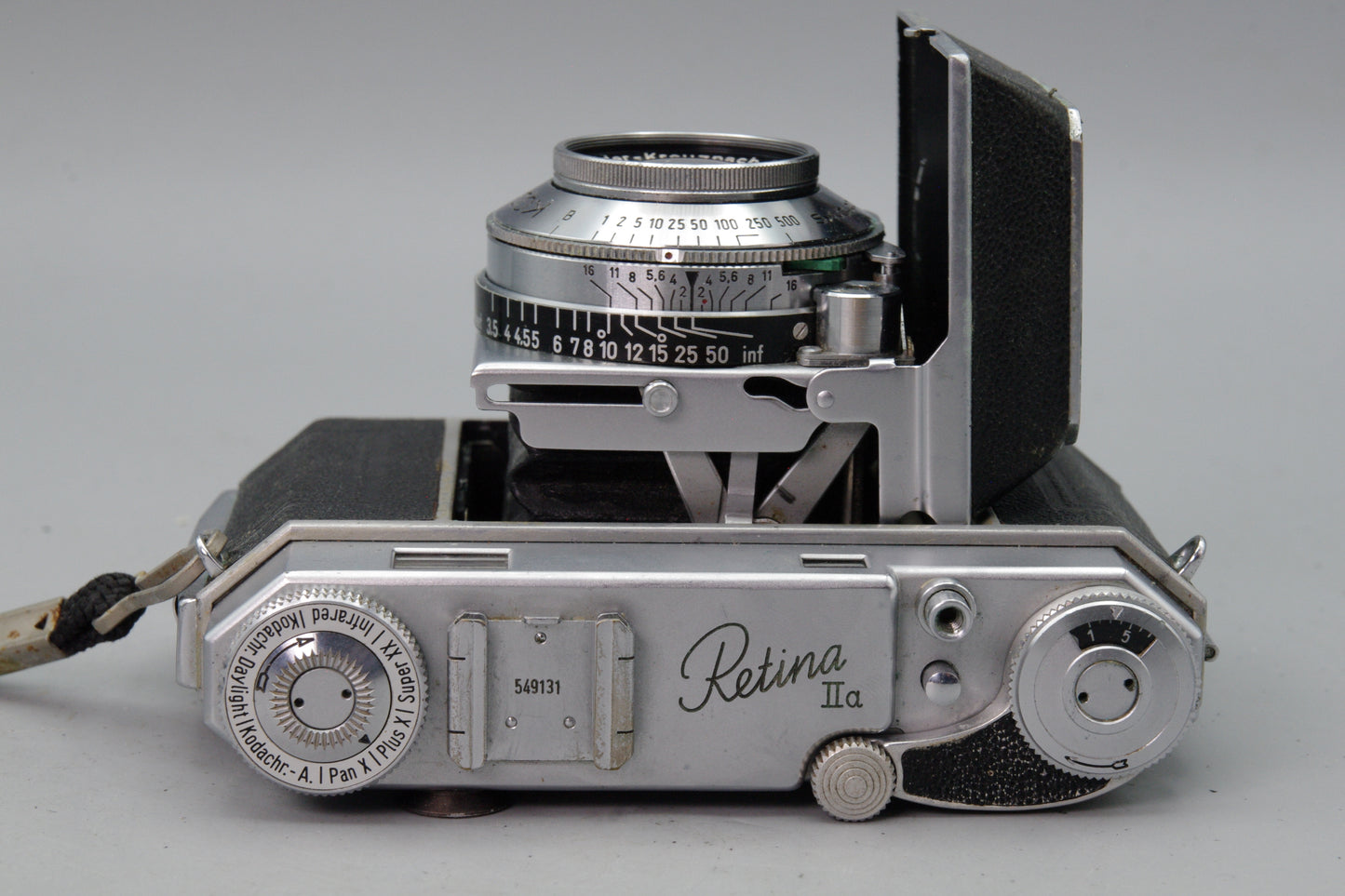 Kodak Retina IIa Folding Rangefinder Camera Xenar 50mm f/2 Lens – With Case