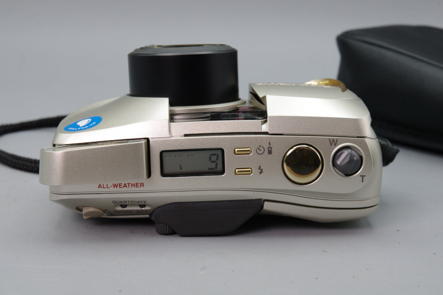 Olympus MJU Zoom 140 Deluxe Champage 35mm Film Camera – Tested – EXC