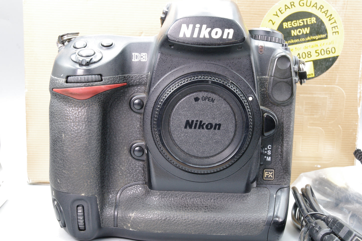 Nikon D3 12.1MP FX DSLR Camera & Charger Boxed  Excellent Pro Kit