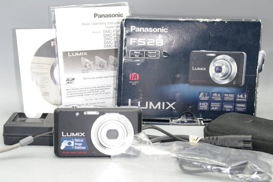 Boxed Panasonic Lumix DMC-FS28 14.1MP Digital Compact Camera