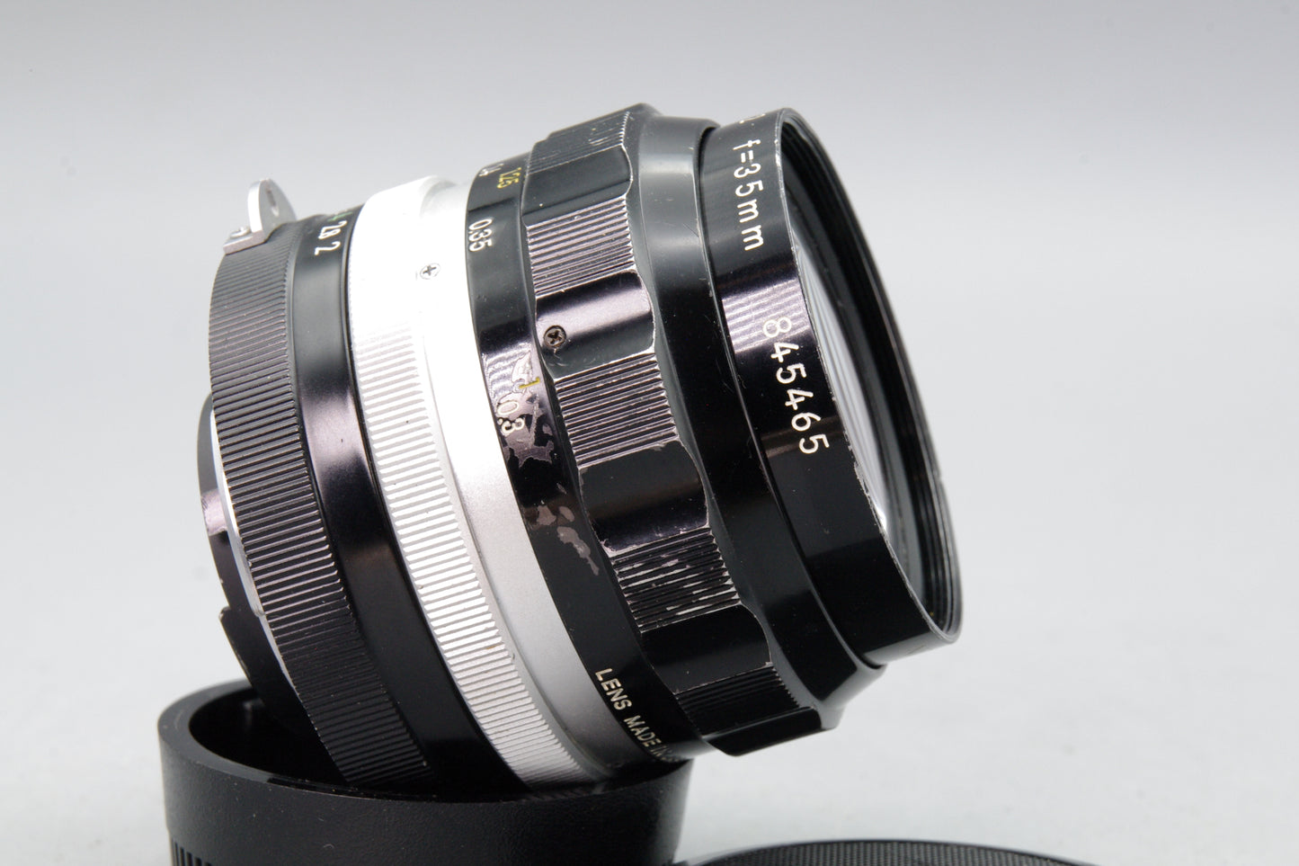 Nikon Nikkor‑O C 35mm f/2 Pre‑AI Lens – F Mount – Tested & Working – Very Good