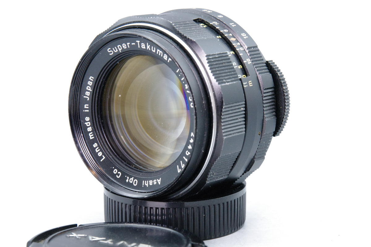 Asahi Super‑Takumar 50mm f/1.4 Lens – M42 Mount – Both Caps – Excellent