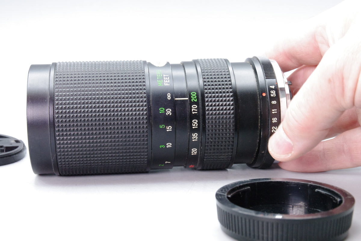 Vivitar 100–200mm f/4 Macro Zoom Lens – Olympus OM Mount – Manual Focus – Tested