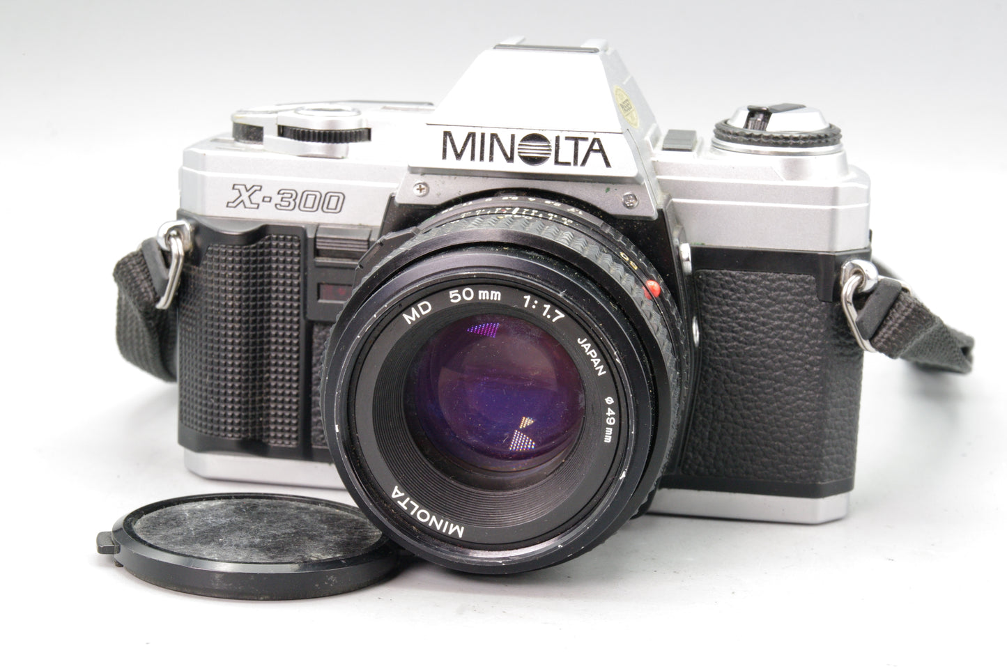Minolta X‑300 35mm SLR with MD 50mm f/1.7 Lens – Tested & Working – Excellent