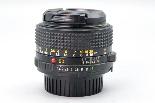 Minolta MD 50mm f/1.4 Lens – MD Mount – Tested & Working – Excellent