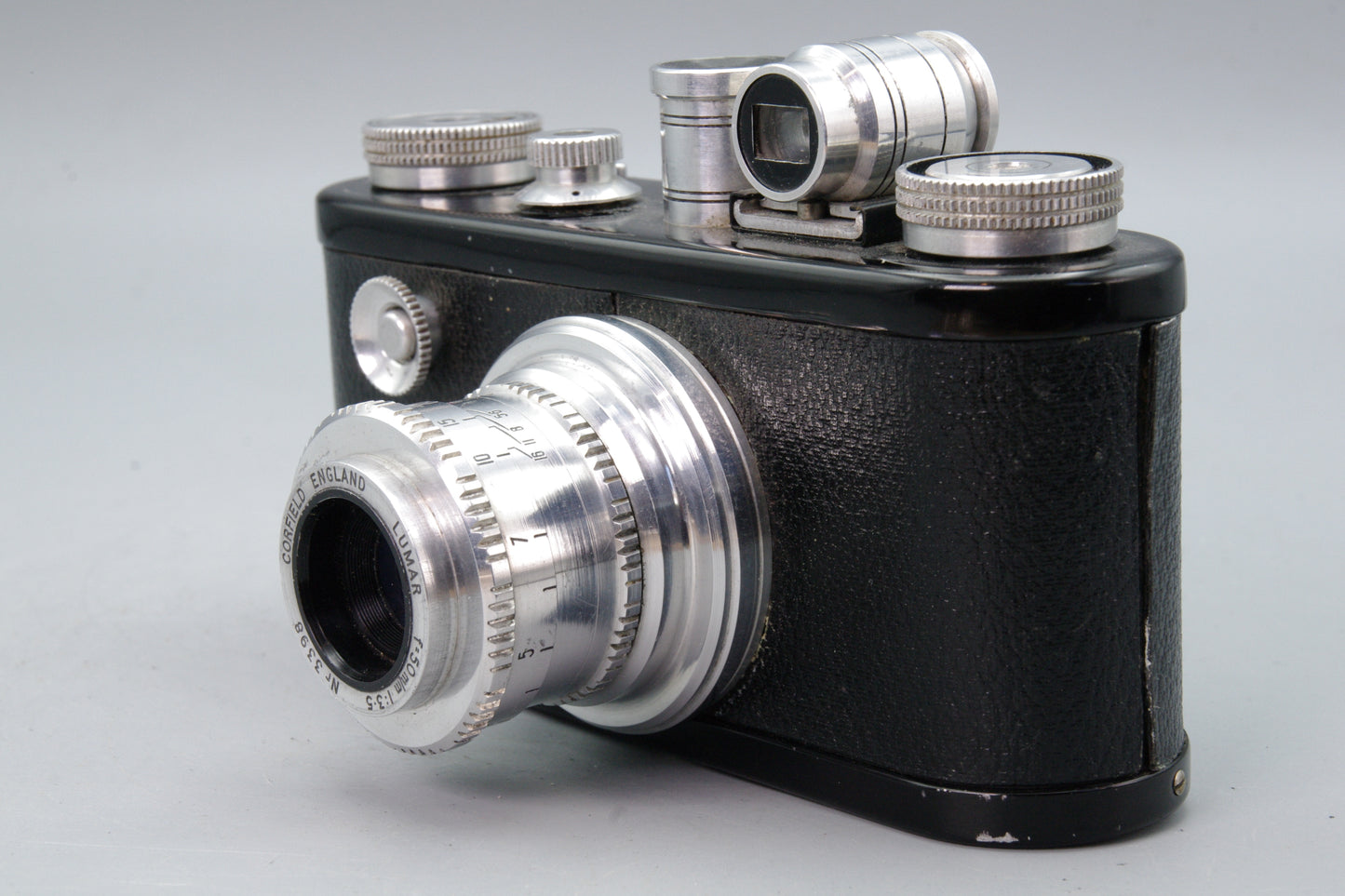 Corfield Periflex 1 35mm Camera with 50mm f/3.5 Lumar Lens – Excellent