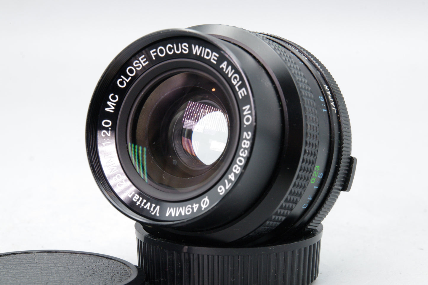 Vivitar 28mm f/2.0 Close Focus Wide Angle Lens – OM Mount – Very Good Haze
