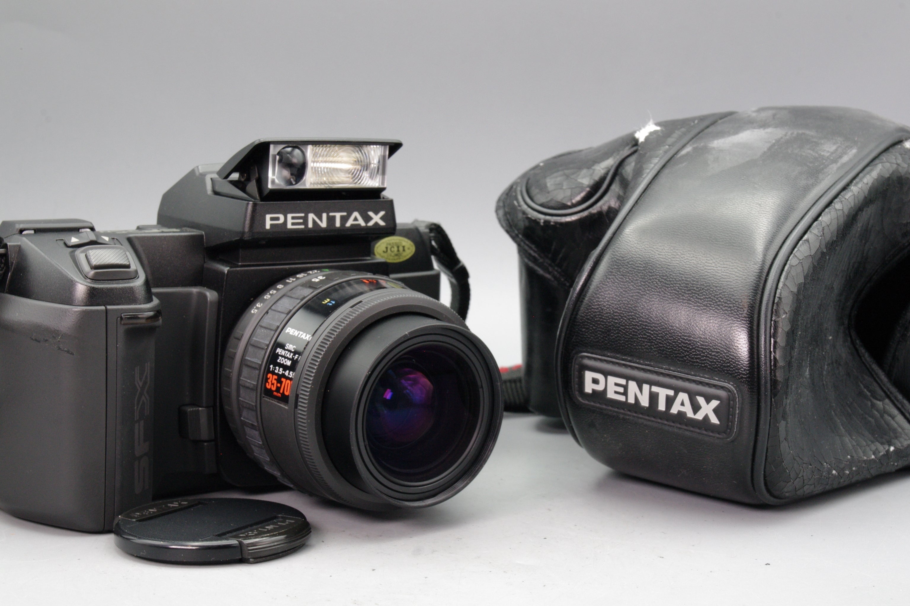 Pentax SFXn 35mm SLR with 35‑70mm Power Zoom Lens & Case – Tested