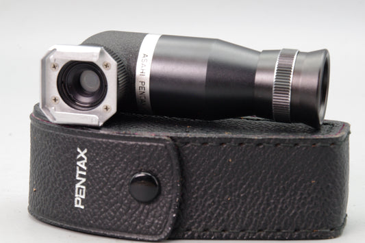 Asahi Pentax Right‑Angle Viewfinder – M42/Spotmatic Accessory – Case – VGC