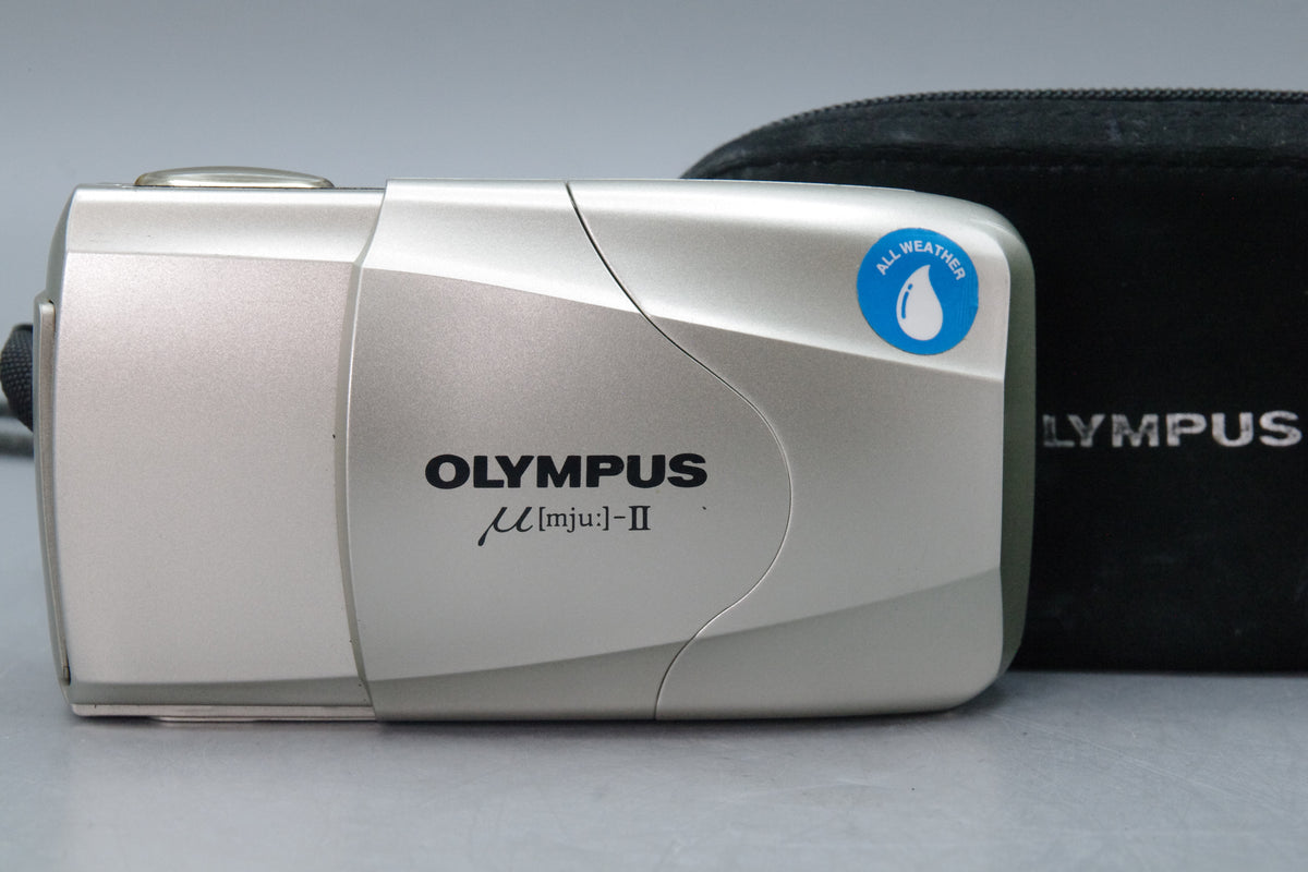 Olympus MJU II Champagne 35mm Camera with 35mm f2.8 Lens Excellent