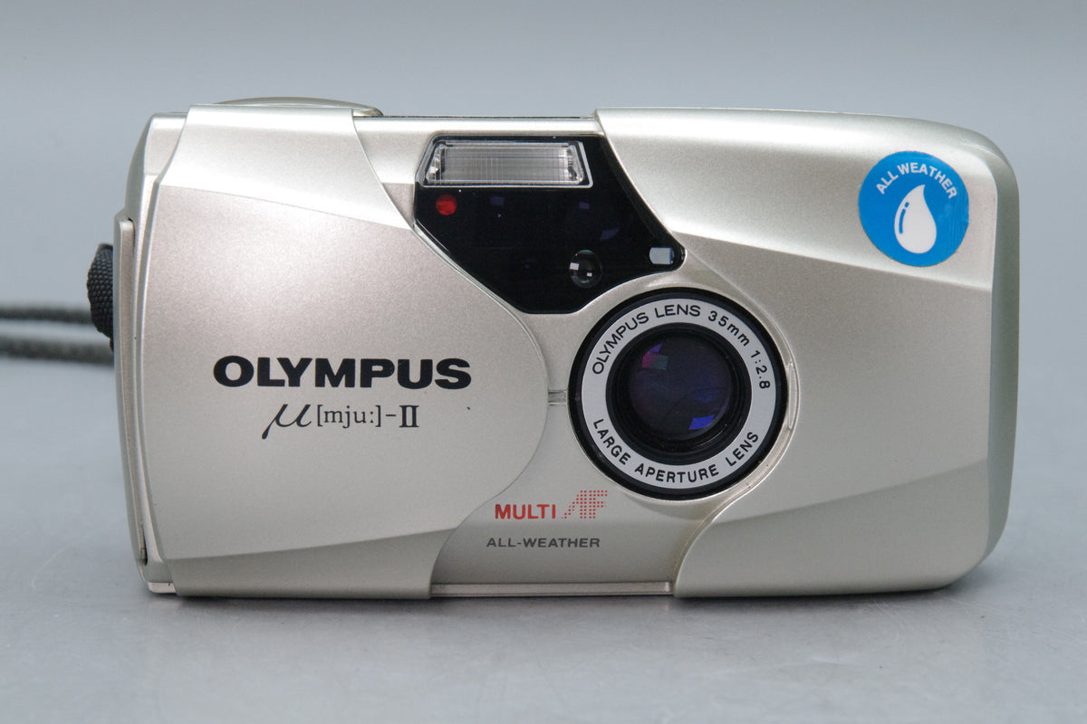 Olympus MJU II Champagne 35mm Camera with 35mm f2.8 Lens Excellent