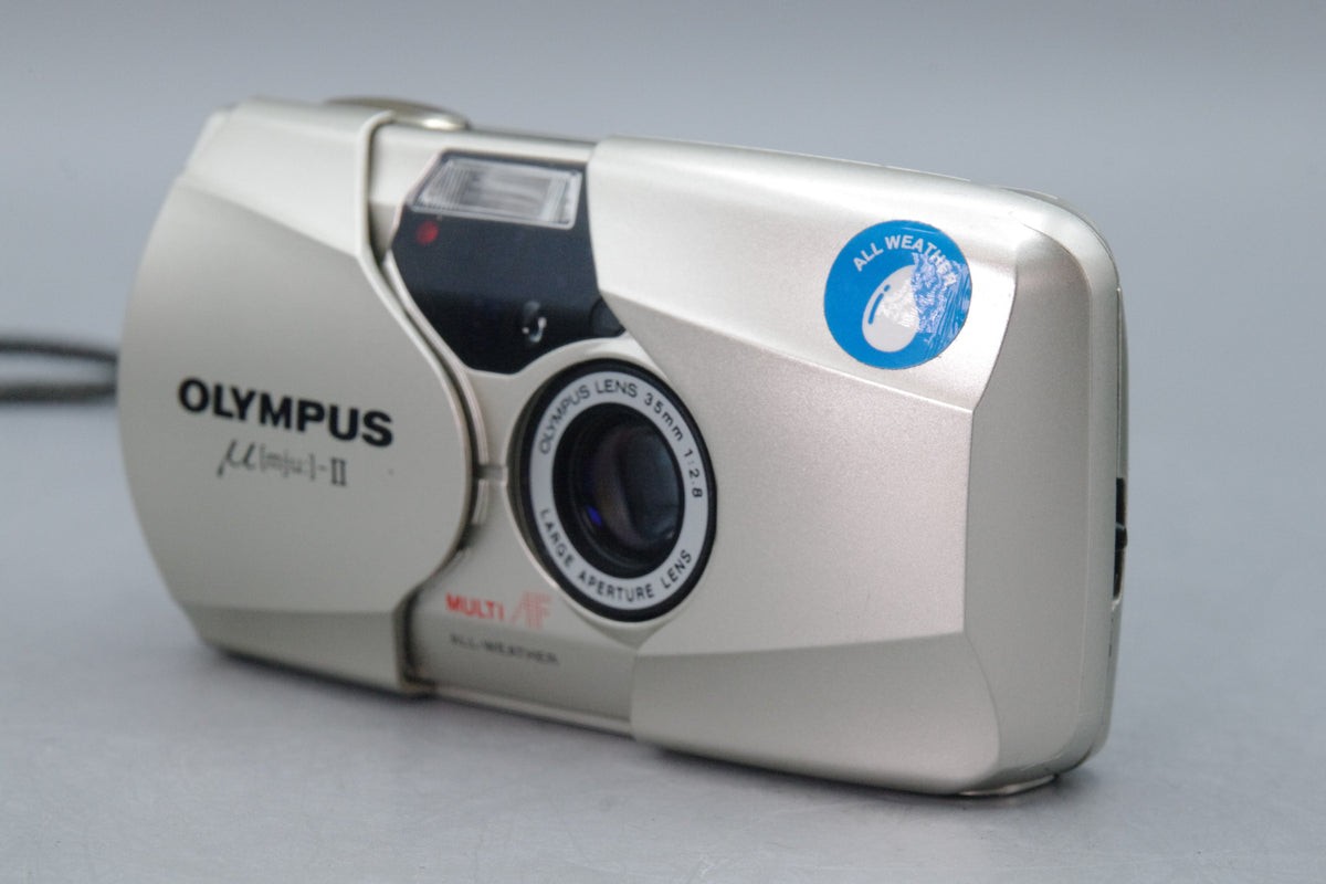 Olympus MJU II Champagne 35mm Camera with 35mm f2.8 Lens Excellent